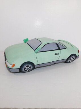 S13 Green Silvia Car 2023 Fujiwara Tofu Cafe stuffed Plush Cushion Toy 17" x 9"